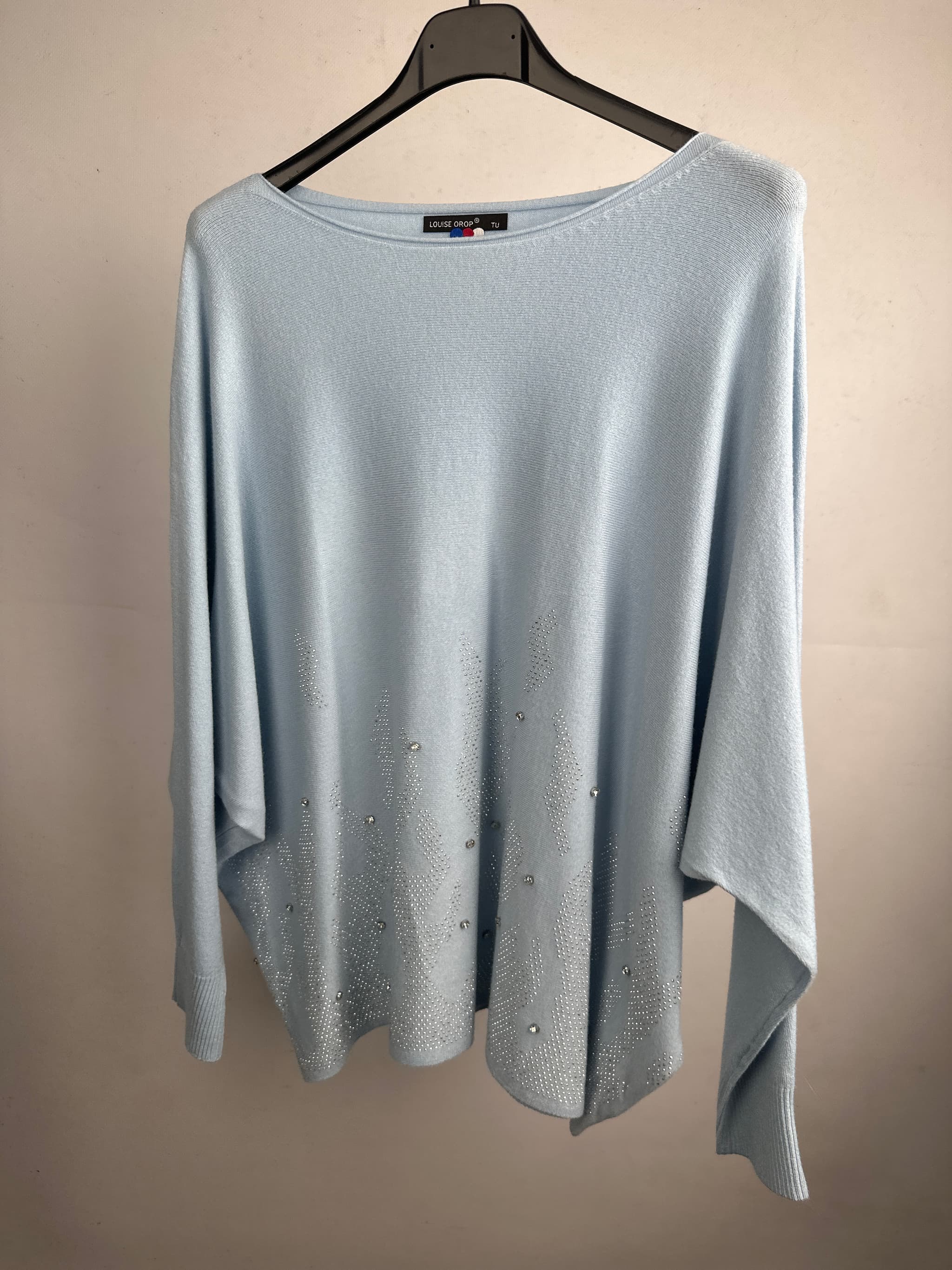 Sweter z cyrkoniami na dole WYPRZEDAŻ
