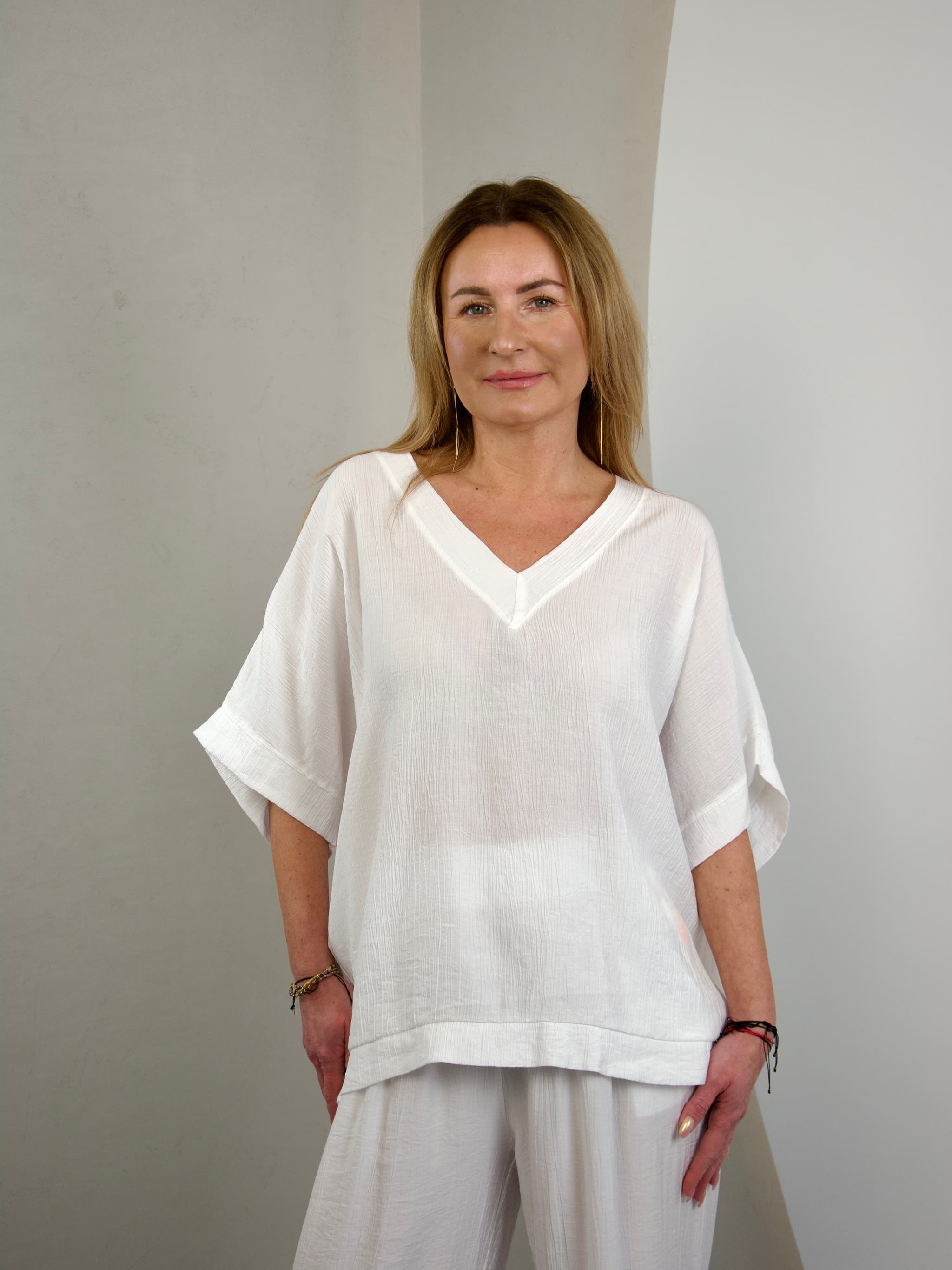 Bluzka basic kreszowana