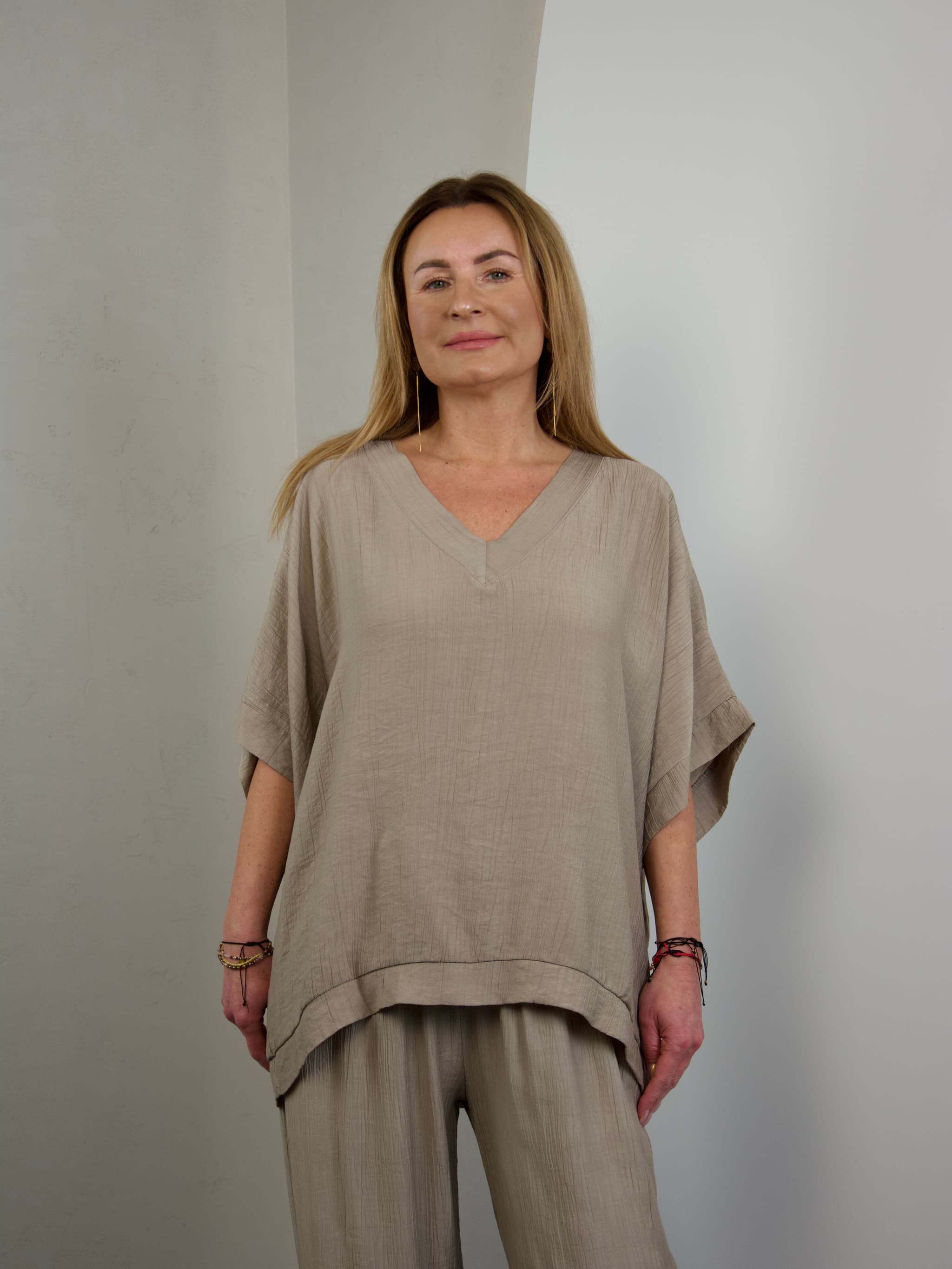 Bluzka basic kreszowana