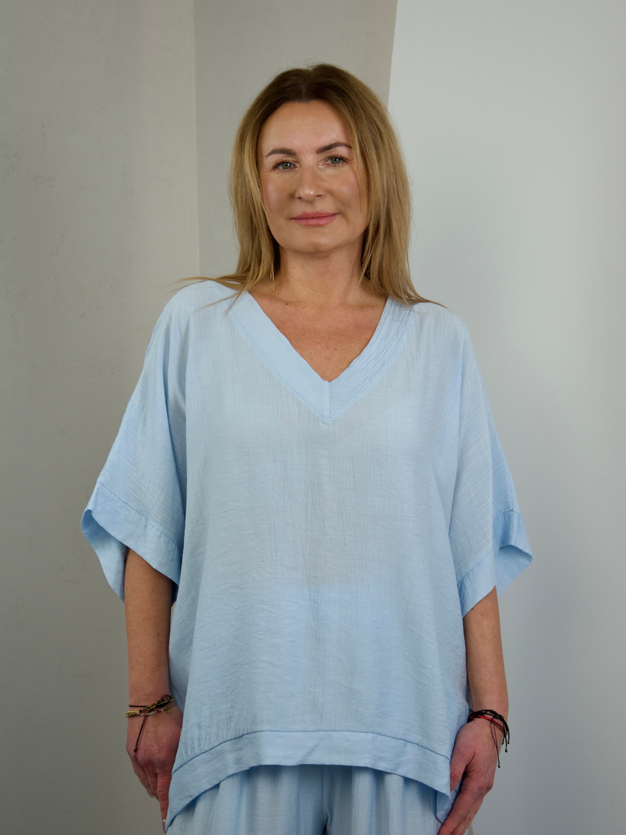 Bluzka basic kreszowana