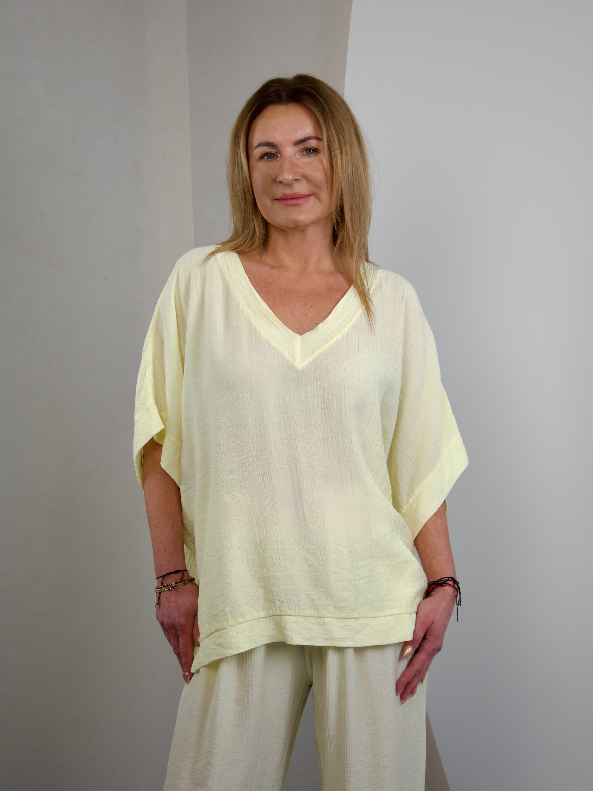 Bluzka basic kreszowana