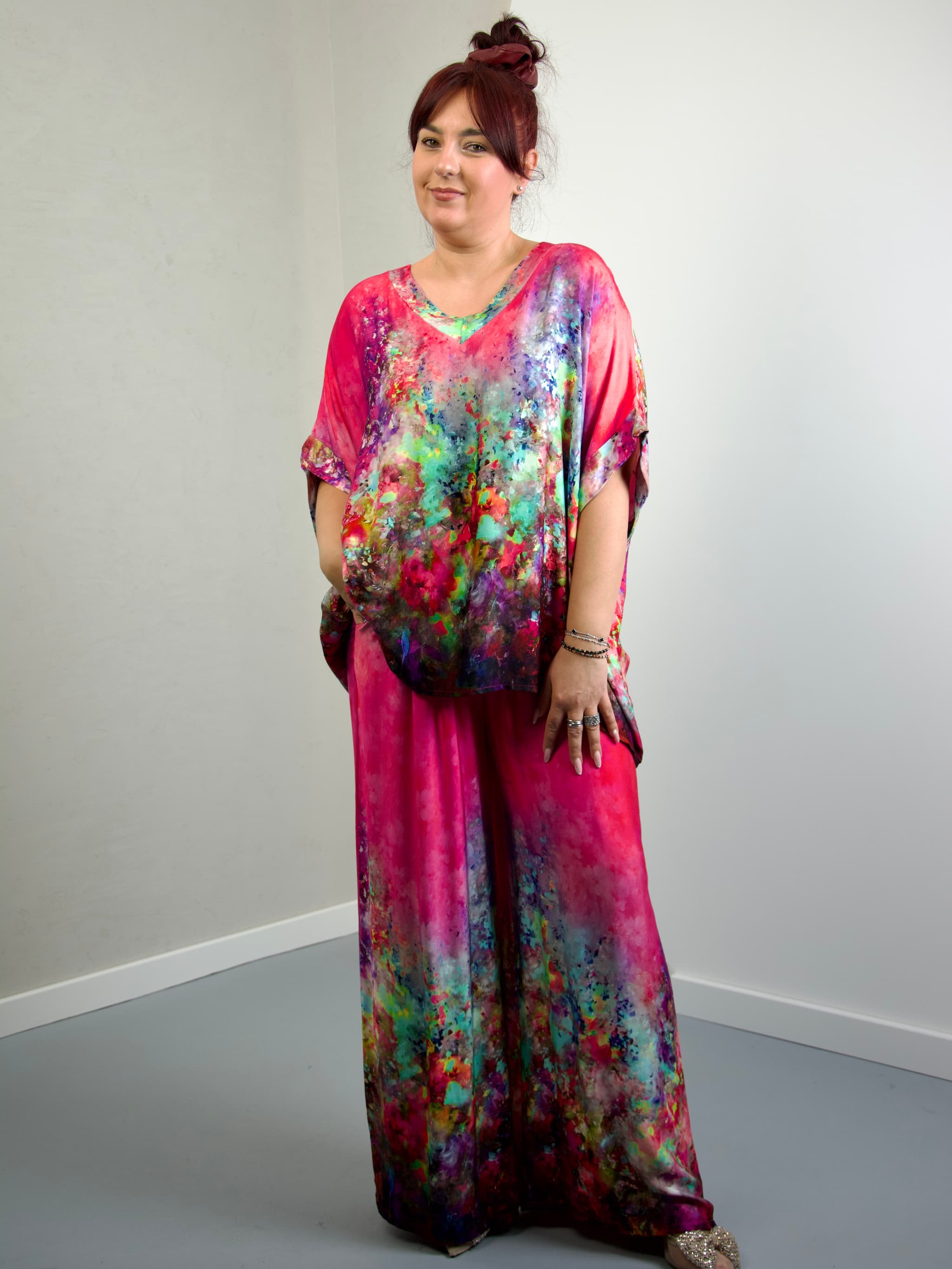 Floral viscose set