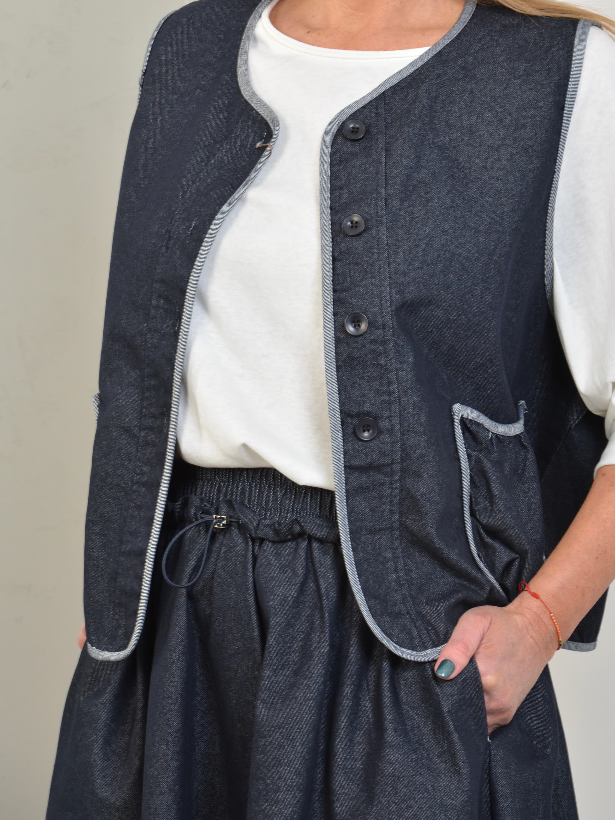 Kamizelka typu jeans