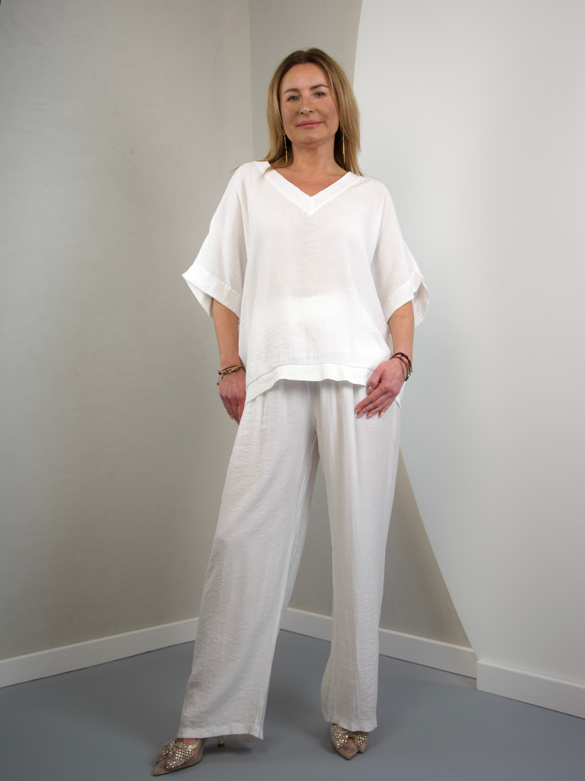Bluzka basic kreszowana
