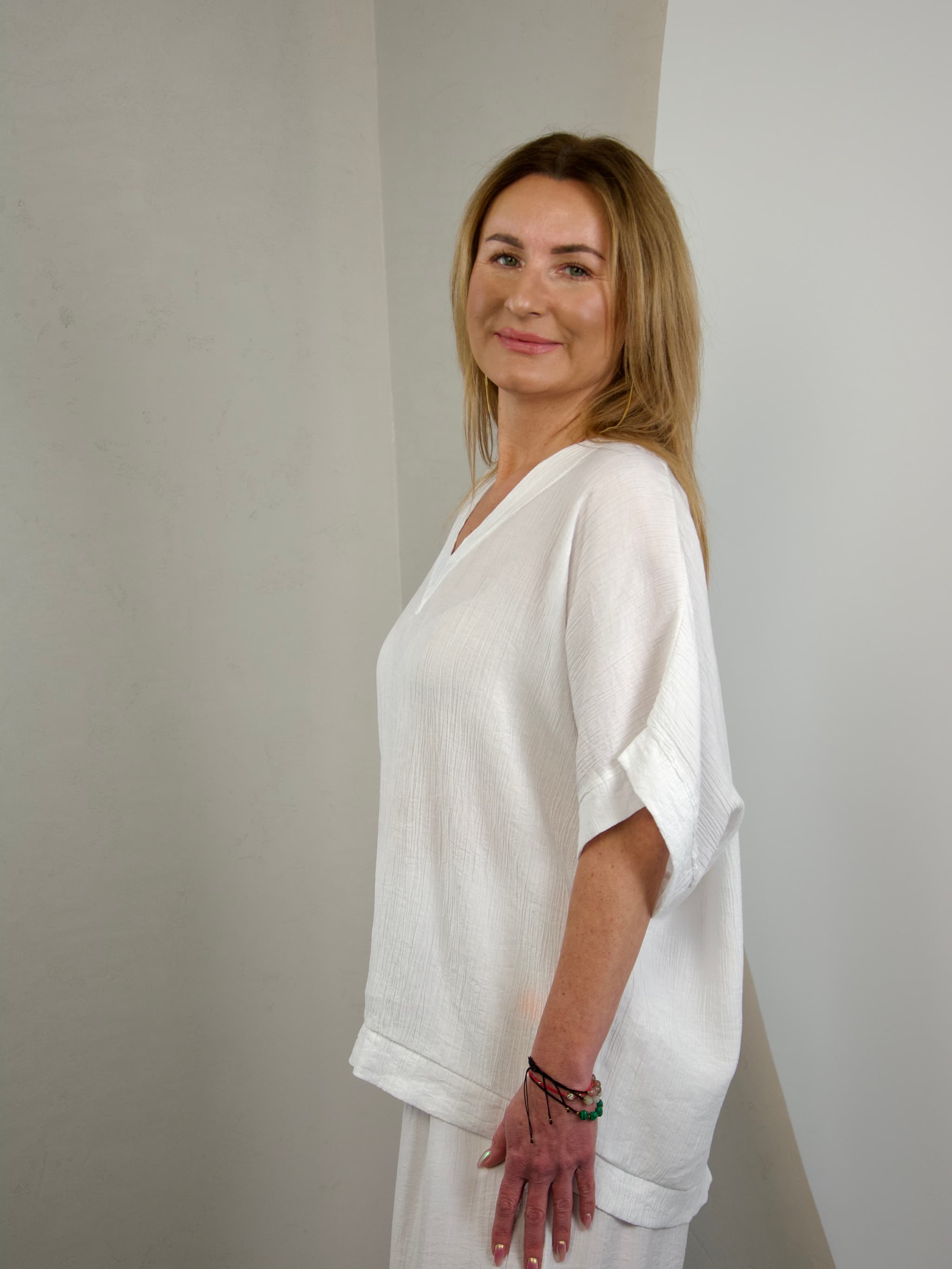 Bluzka basic kreszowana