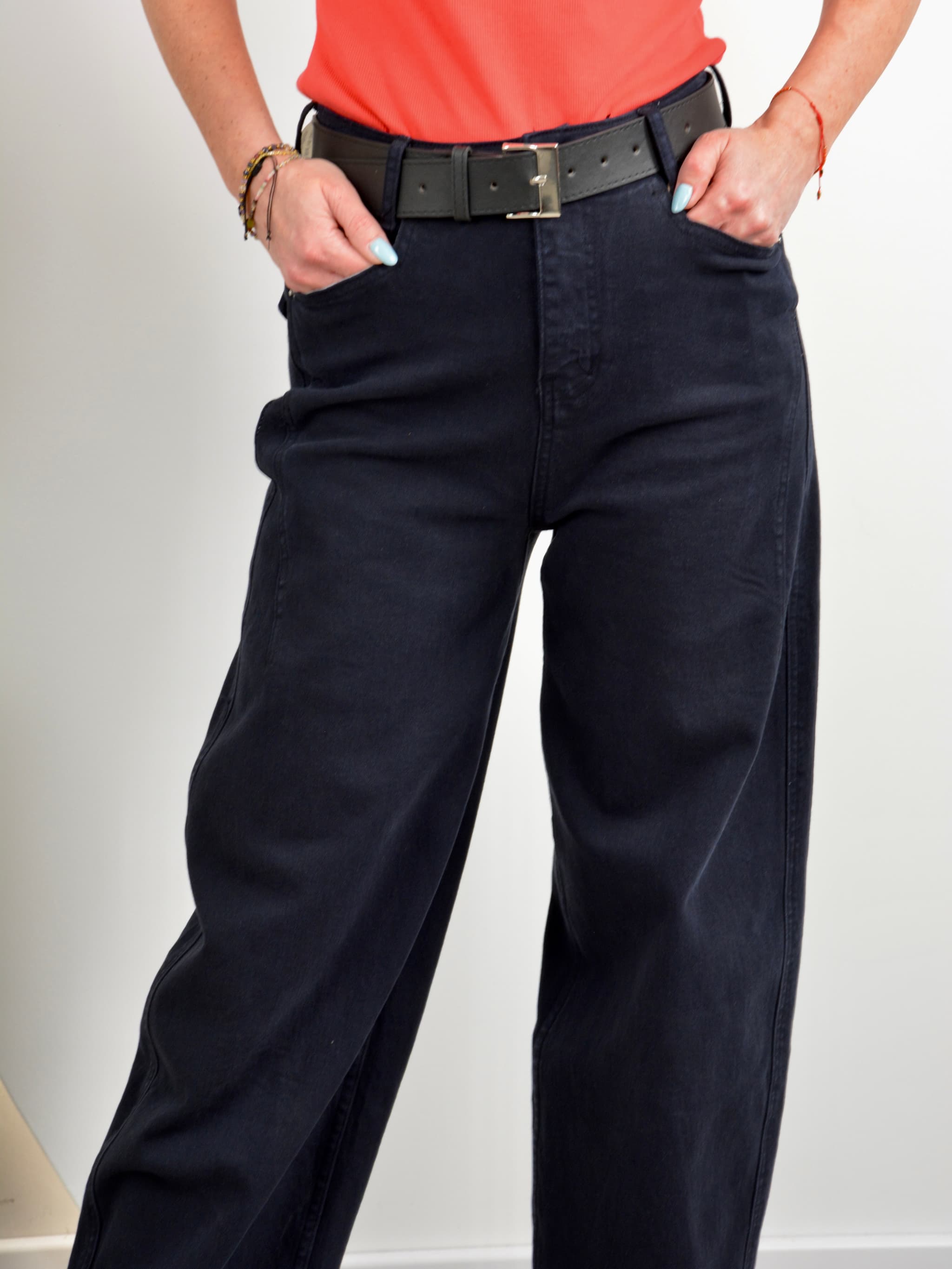 Spodnie jeansowe granat